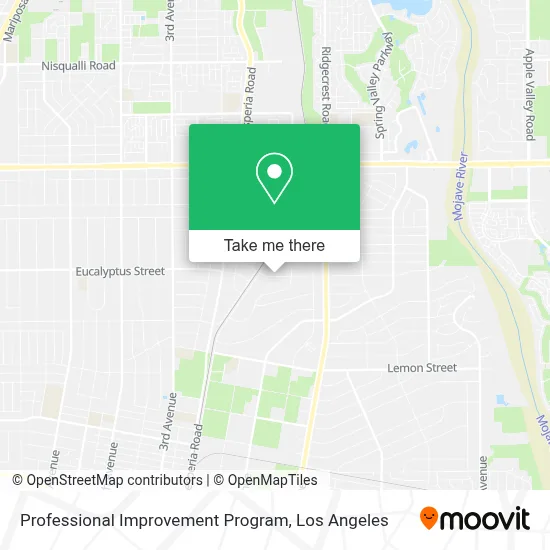 Professional Improvement Program map
