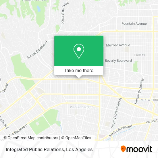 Integrated Public Relations map