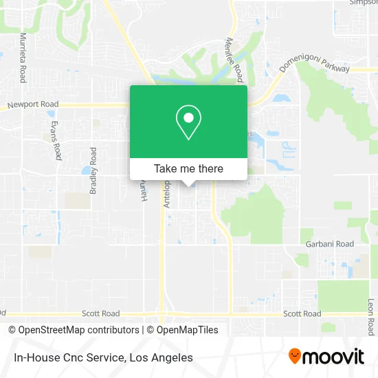 In-House Cnc Service map