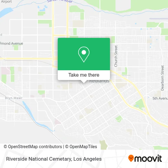 Riverside National Cemetary map