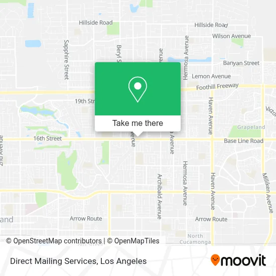 Direct Mailing Services map