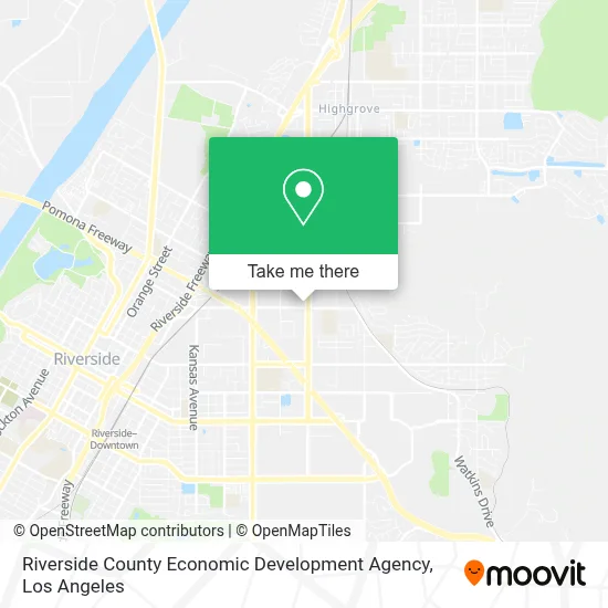 Riverside County Economic Development Agency map