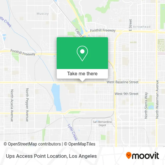 Ups Access Point Location map