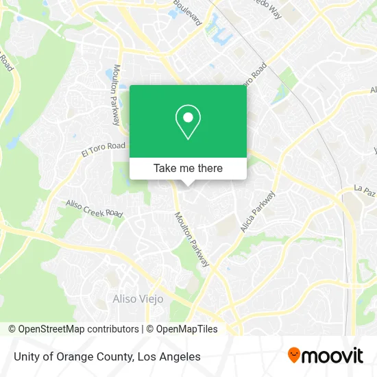 Unity of Orange County map