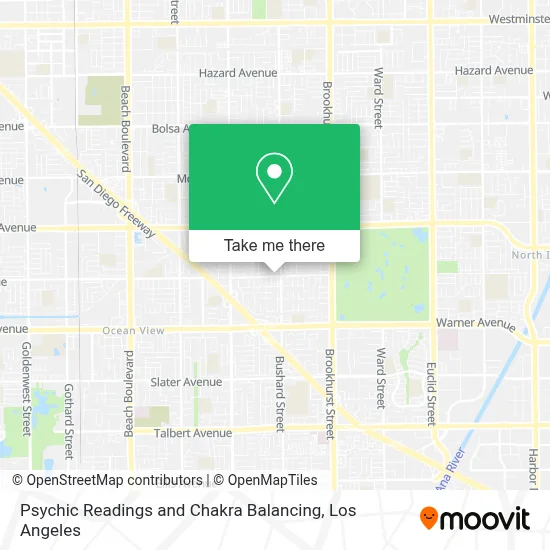 Psychic Readings and Chakra Balancing map