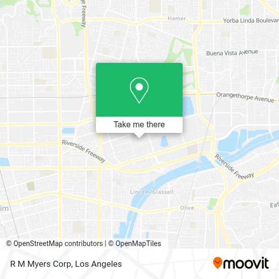 R M Myers Corp map