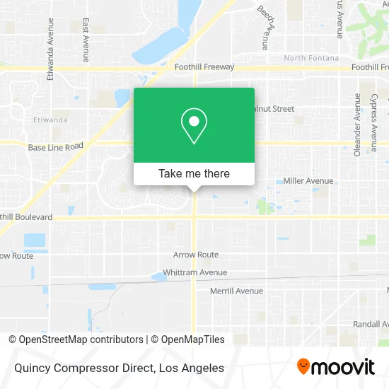 Quincy Compressor Direct map