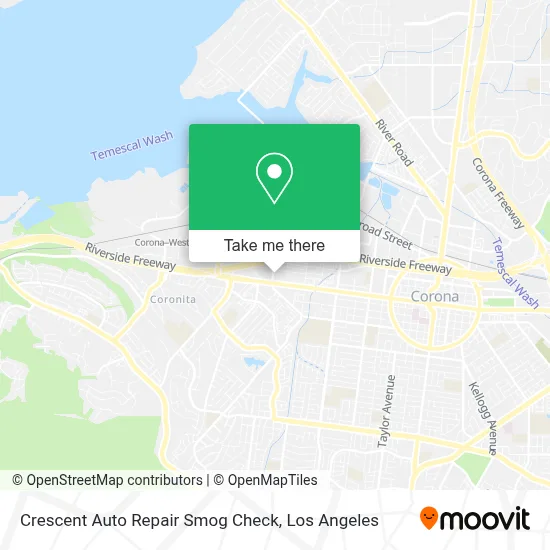 Crescent Auto Repair Smog Check map