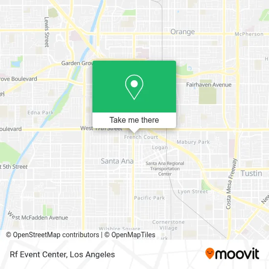 Rf Event Center map