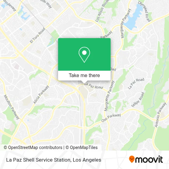 La Paz Shell Service Station map