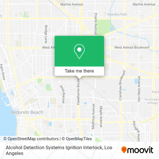 Alcohol Detection Systems Ignition Interlock map