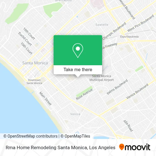 Rma Home Remodeling Santa Monica map