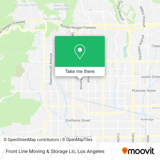 Front Line Moving & Storage Llc map