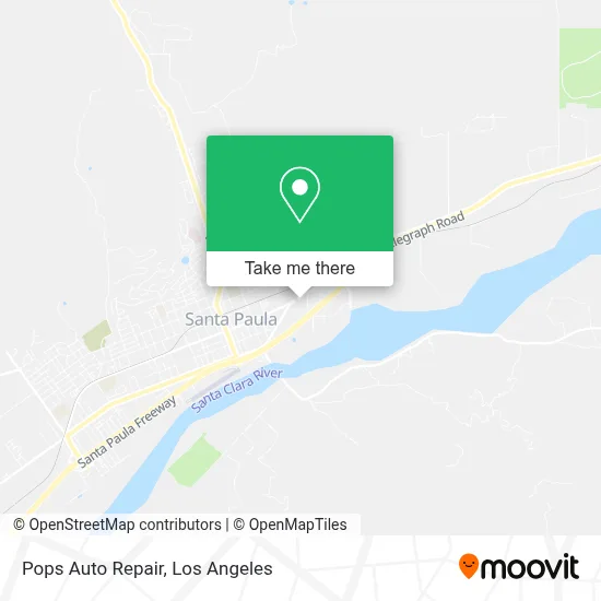 Pops Auto Repair map