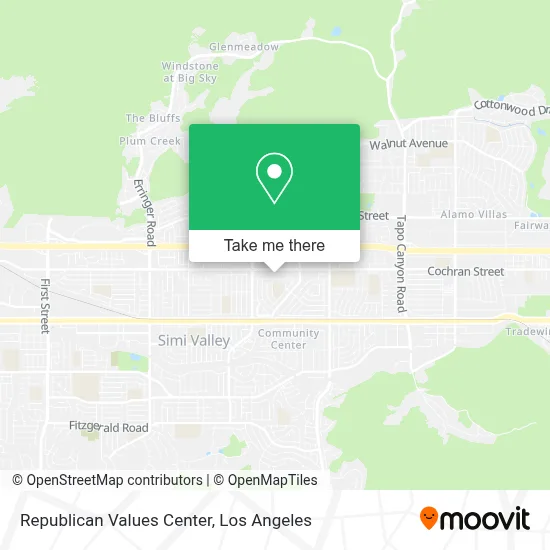 Republican Values Center map