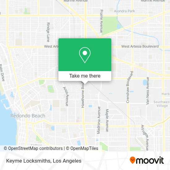 Keyme Locksmiths map