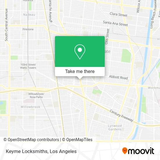 Keyme Locksmiths map