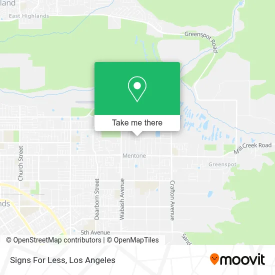 Signs For Less map