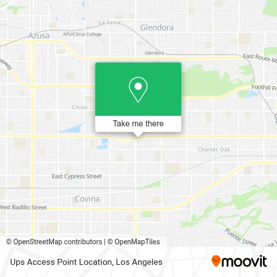 Ups Access Point Location map