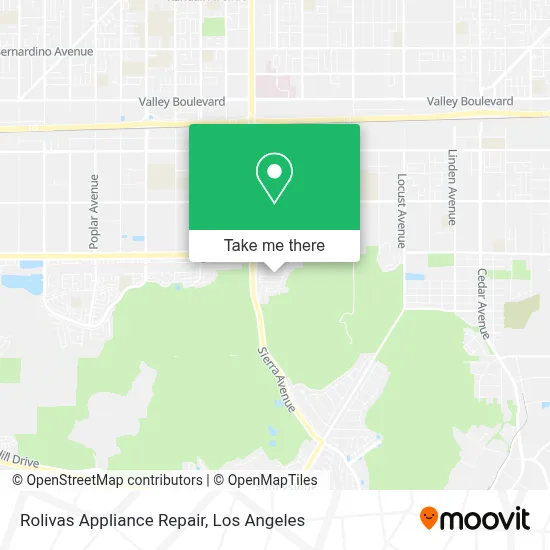 Rolivas Appliance Repair map
