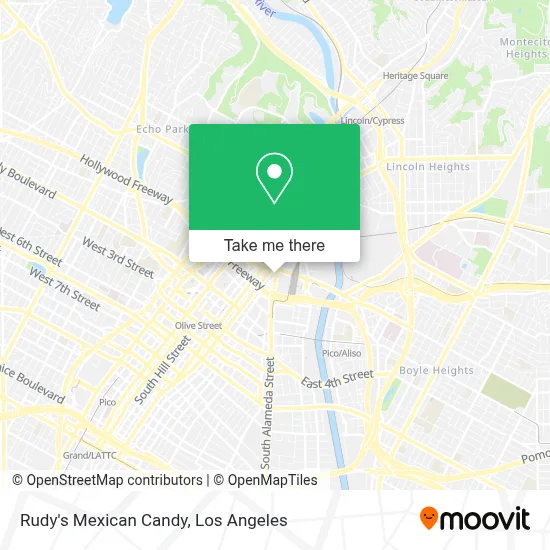 Rudy's Mexican Candy map