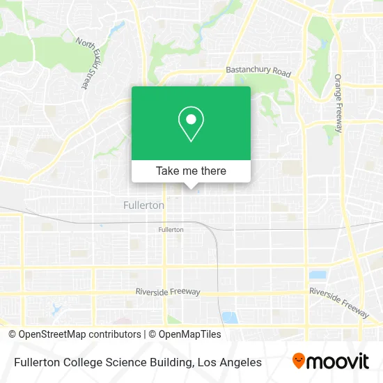 Fullerton College Science Building map