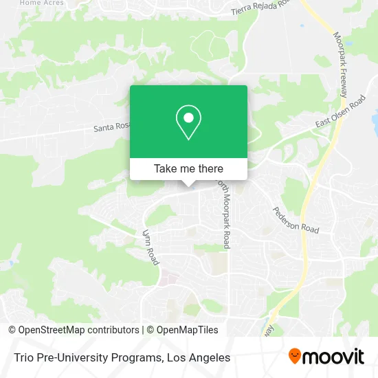Trio Pre-University Programs map