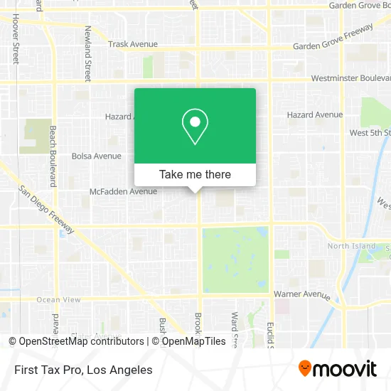 First Tax Pro map