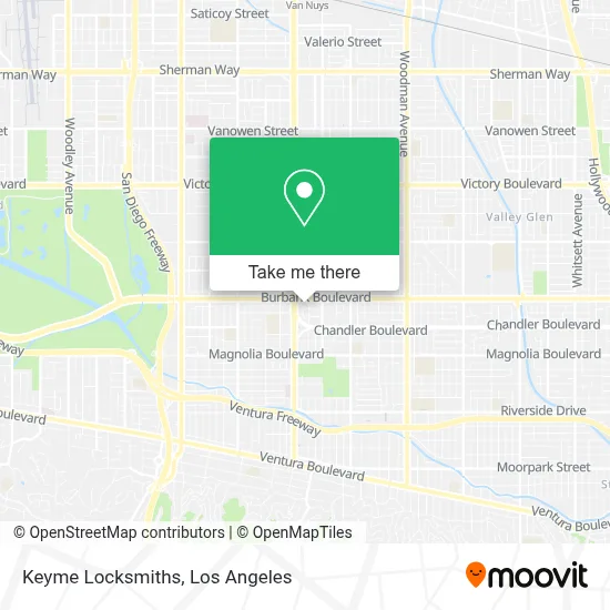Keyme Locksmiths map