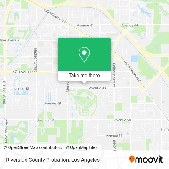 Riverside County Probation map