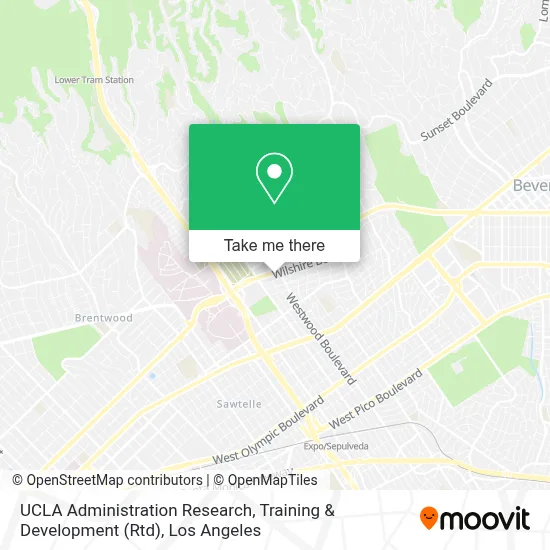UCLA Administration Research, Training & Development (Rtd) map