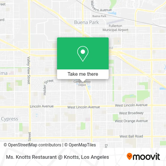 Ms. Knotts Restaurant @ Knotts map
