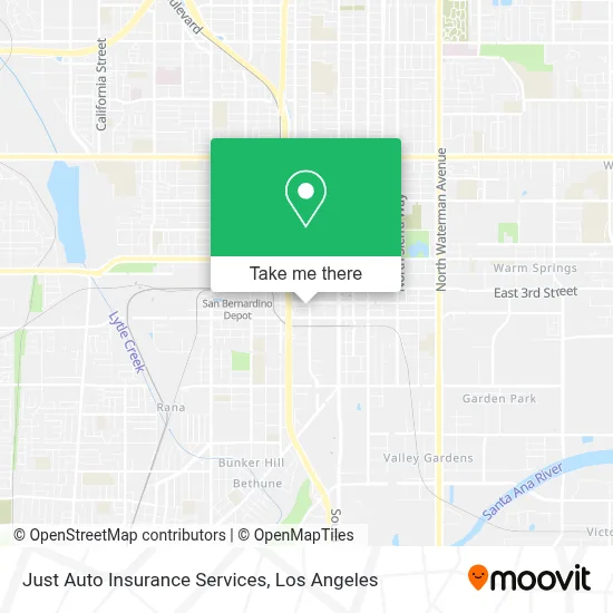 Just Auto Insurance Services map