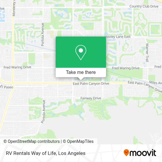 RV Rentals Way of Life map