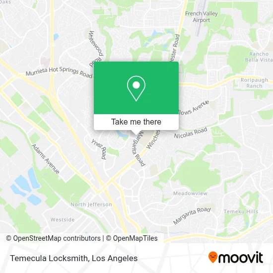 Temecula Locksmith map