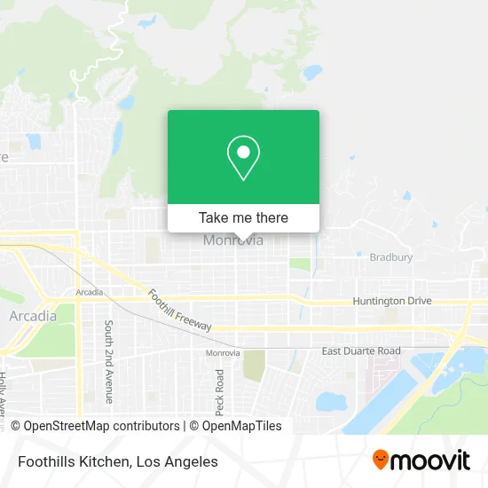 Foothills Kitchen map