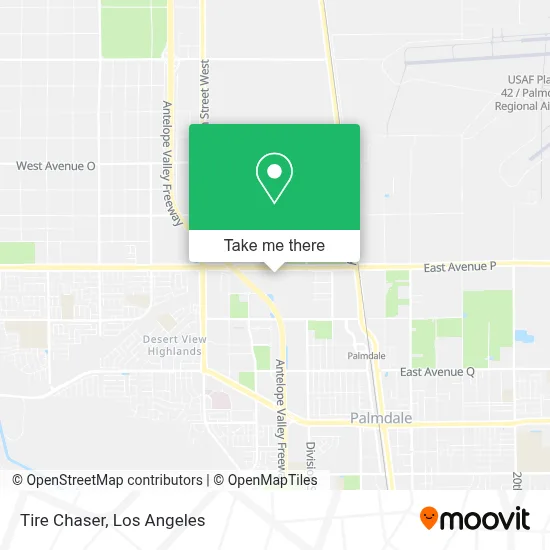 Tire Chaser map