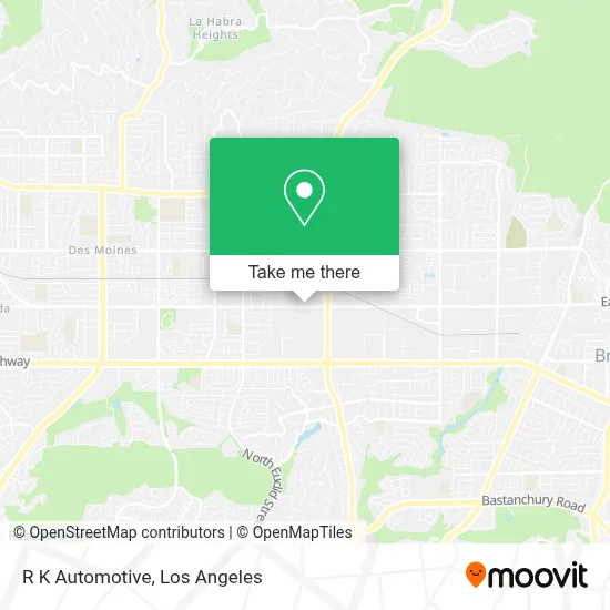 R K Automotive map