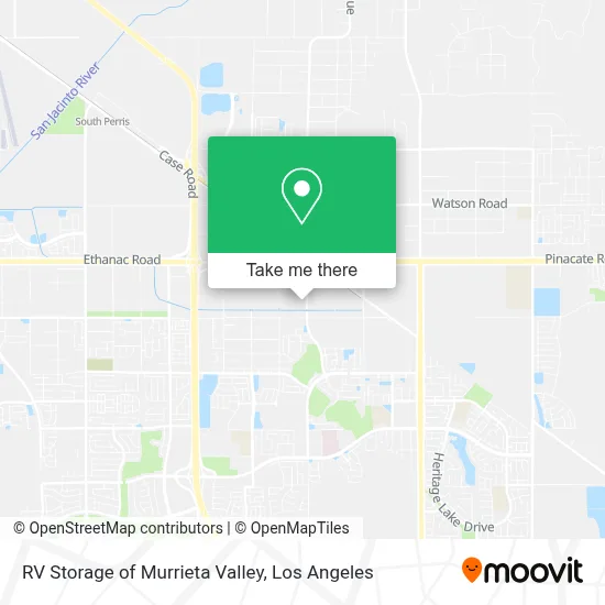 RV Storage of Murrieta Valley map