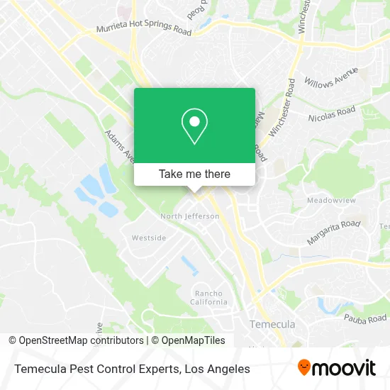 Temecula Pest Control Experts map