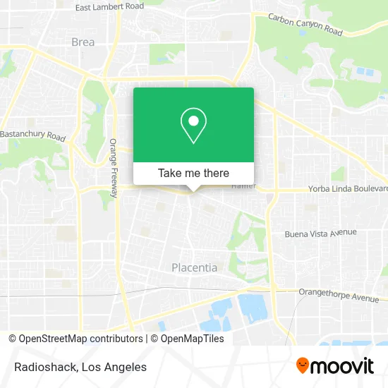 Radioshack map