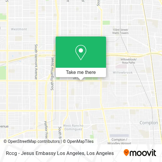 Rccg - Jesus Embassy Los Angeles map