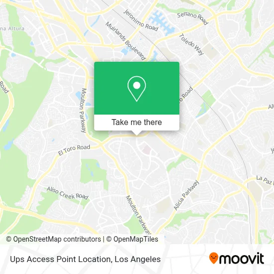 Ups Access Point Location map