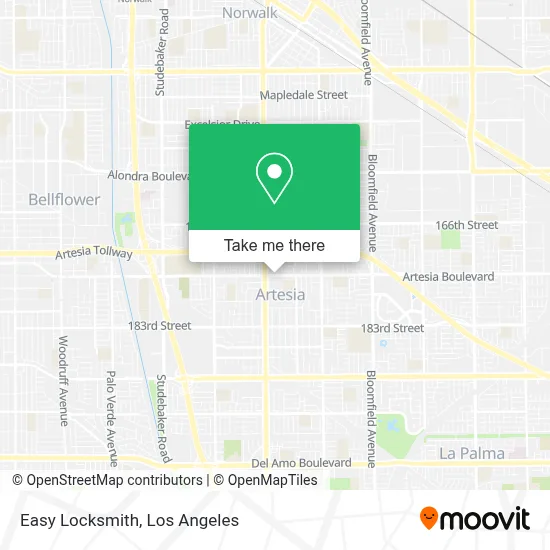 Easy Locksmith map