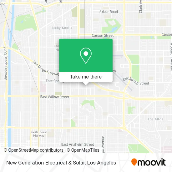 New Generation Electrical & Solar map