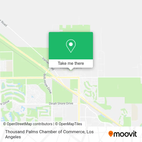 Thousand Palms Chamber of Commerce map