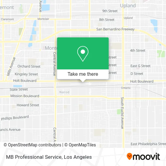 MB Professional Service map