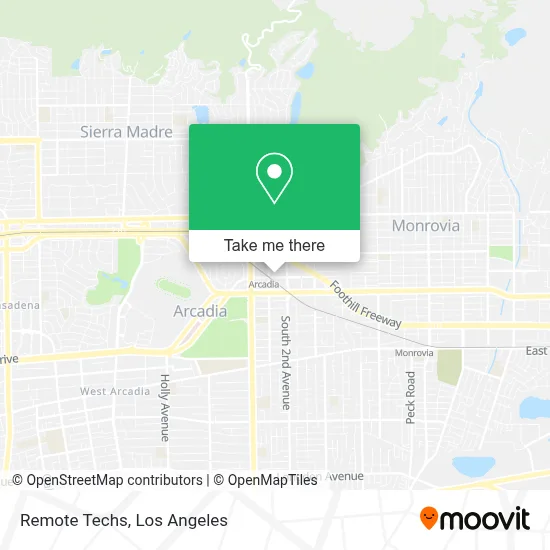 Remote Techs map