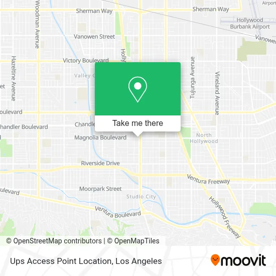Ups Access Point Location map