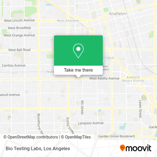 Bio Testing Labs map